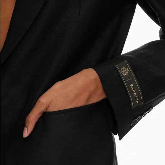 Babaton New Agency Linen Blazer M - Picture 4 of 11